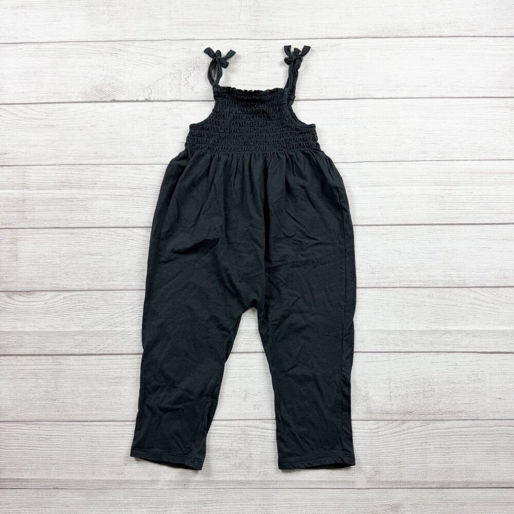 Gap Sleeveless Smocked Solid Romper